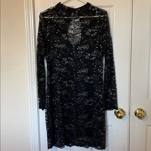 Material Girl black lace dress